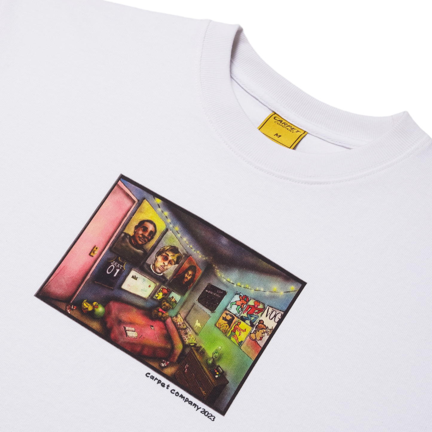 Carpet Bedroom Tee White