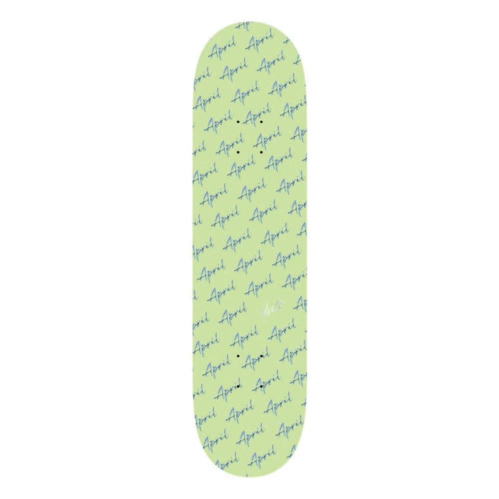 April Yuto script logo - Green deck