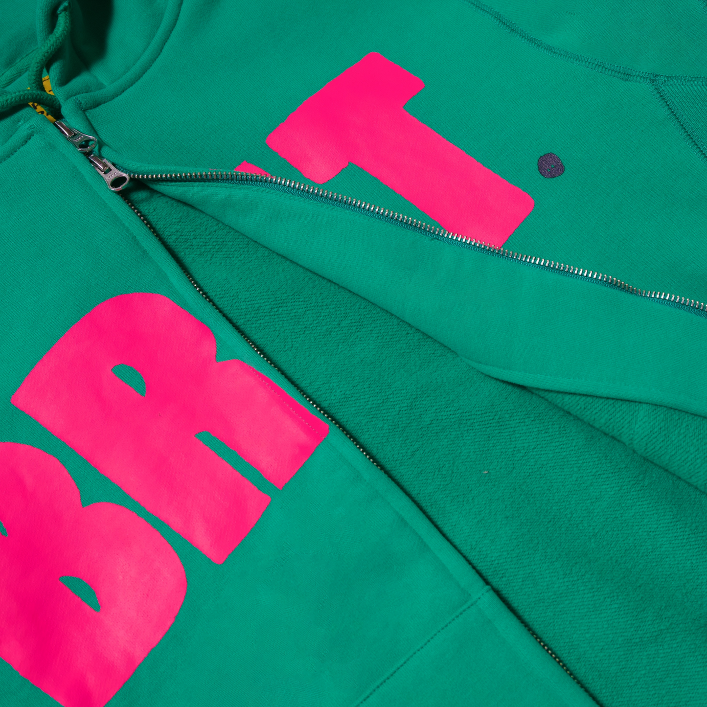 Carpet BRAT Logo Zip Hoodie Hulk green