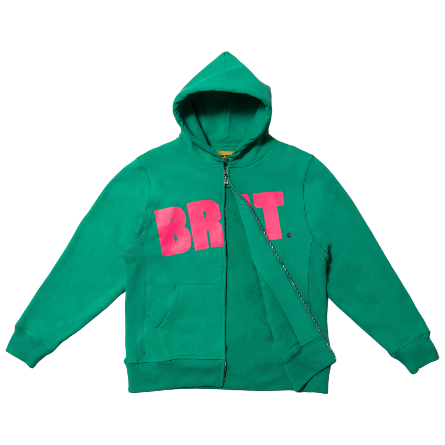 Carpet BRAT Logo Zip Hoodie Hulk green