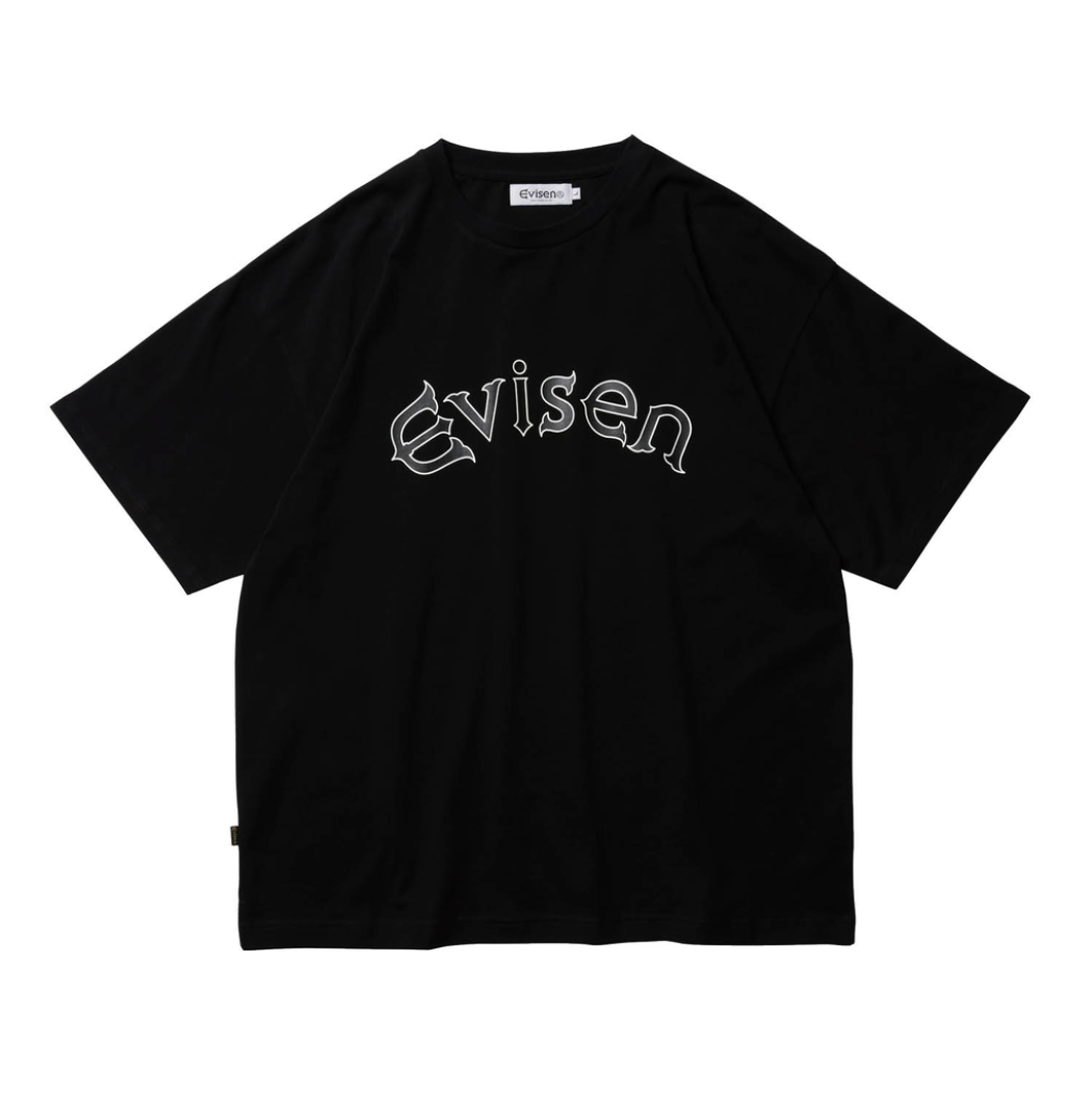 EVISEN / ROUND LOGO T SHIRT black