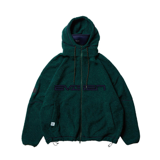 Evisen skateboards / Boa fleece zip hoodie forrest green