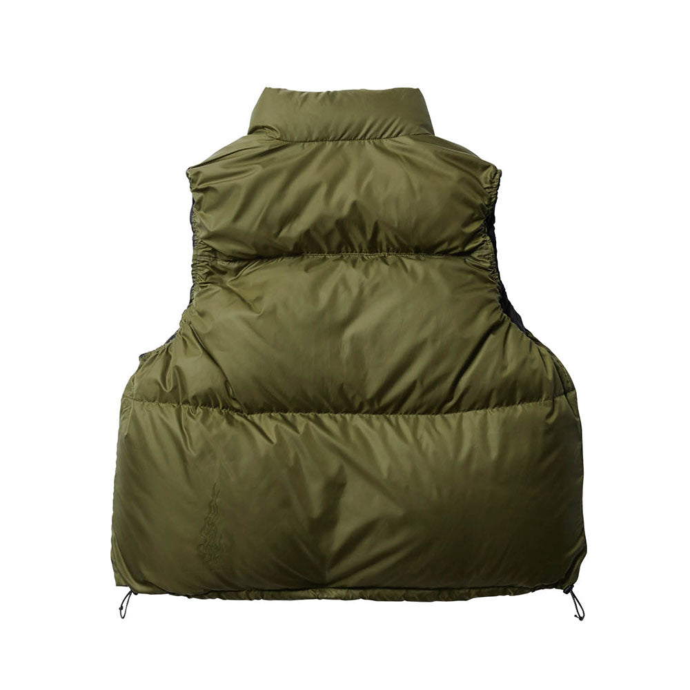 Evisen skateboards / veste réversible Fuji en duvet noir/olive