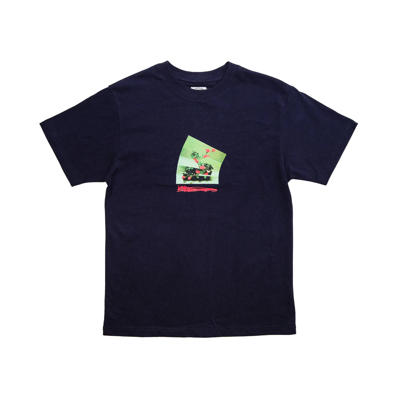 HODDLE FLOWERS TEE - NAVY