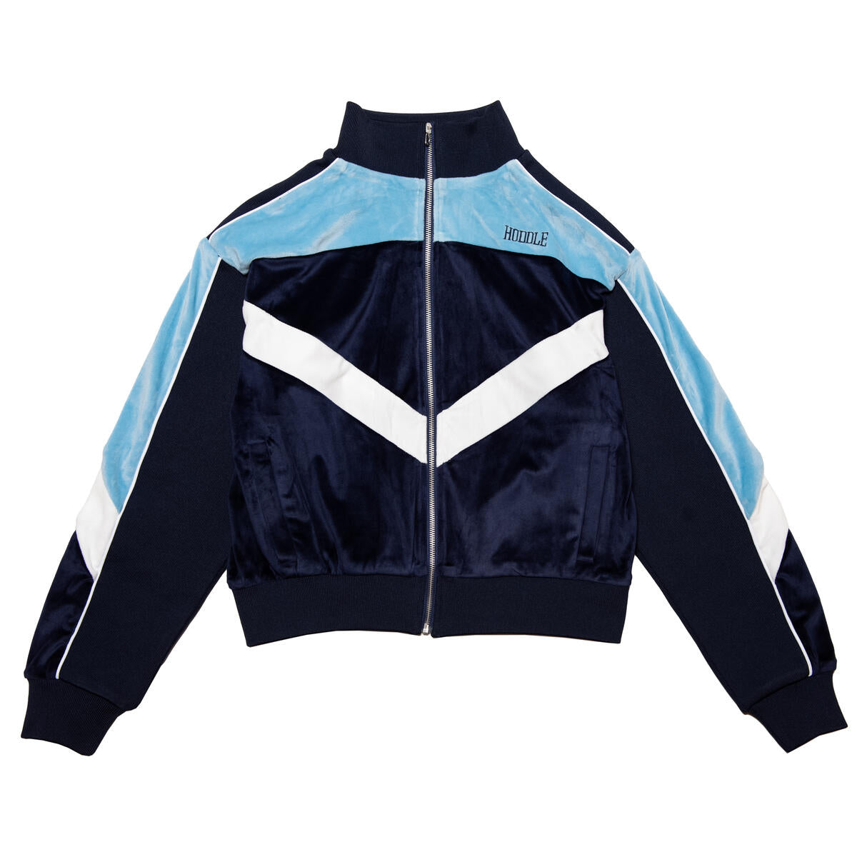 VESTE DE SURVÊTEMENT EN VELOURS HODDLE BLEU 