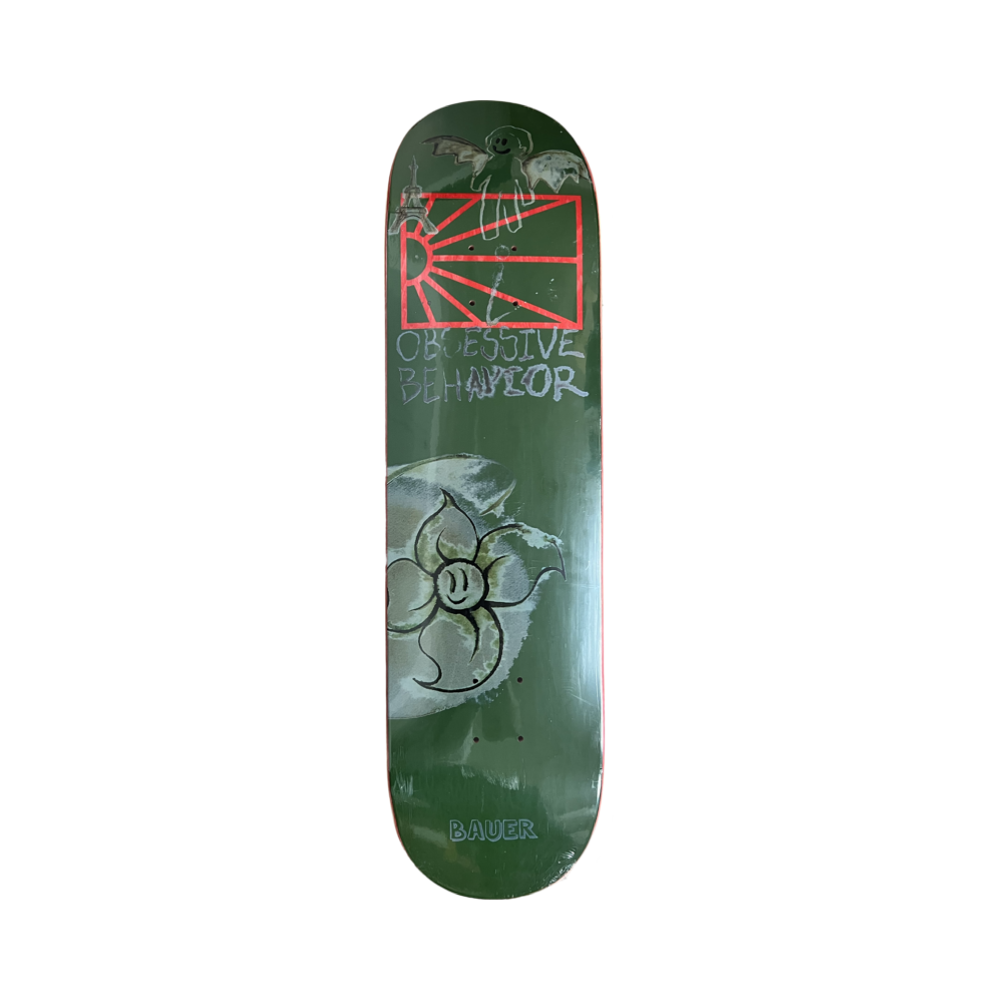 Planche de skateboard RASSVET Bauer Pro en rouge