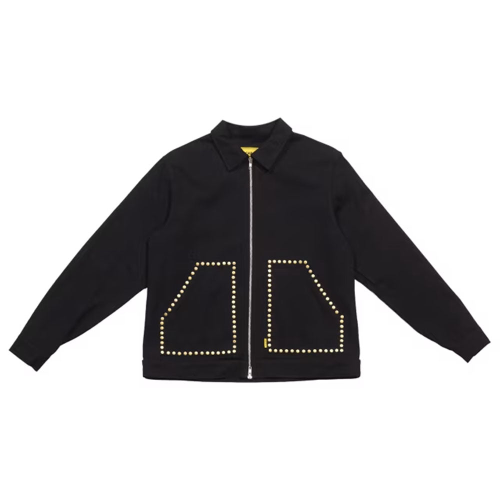 Veste en jean cloutée Carpet Co noire