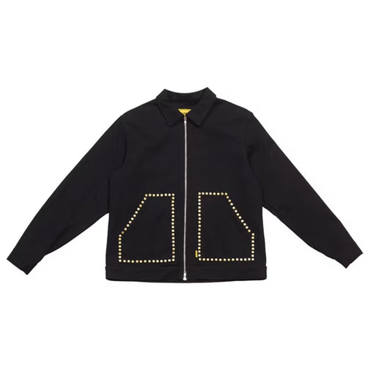 Carpet Co Studded Denim Jacket black