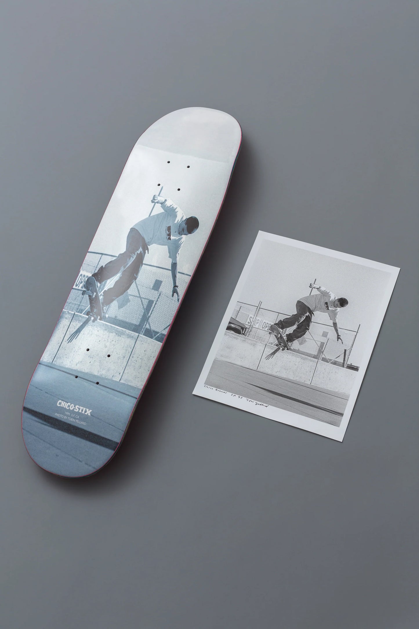 Chicostix 1995 Tobin Yelland x Chico Photo Deck and 11x4 Print