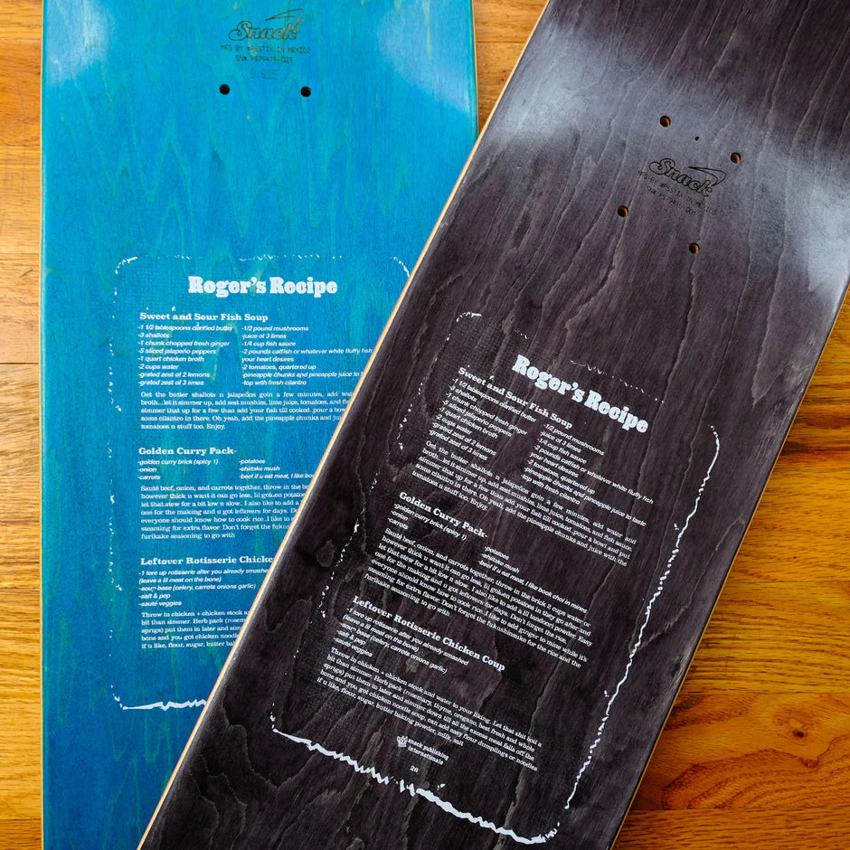 Snack skateboards Roger Krebs "recette" deck