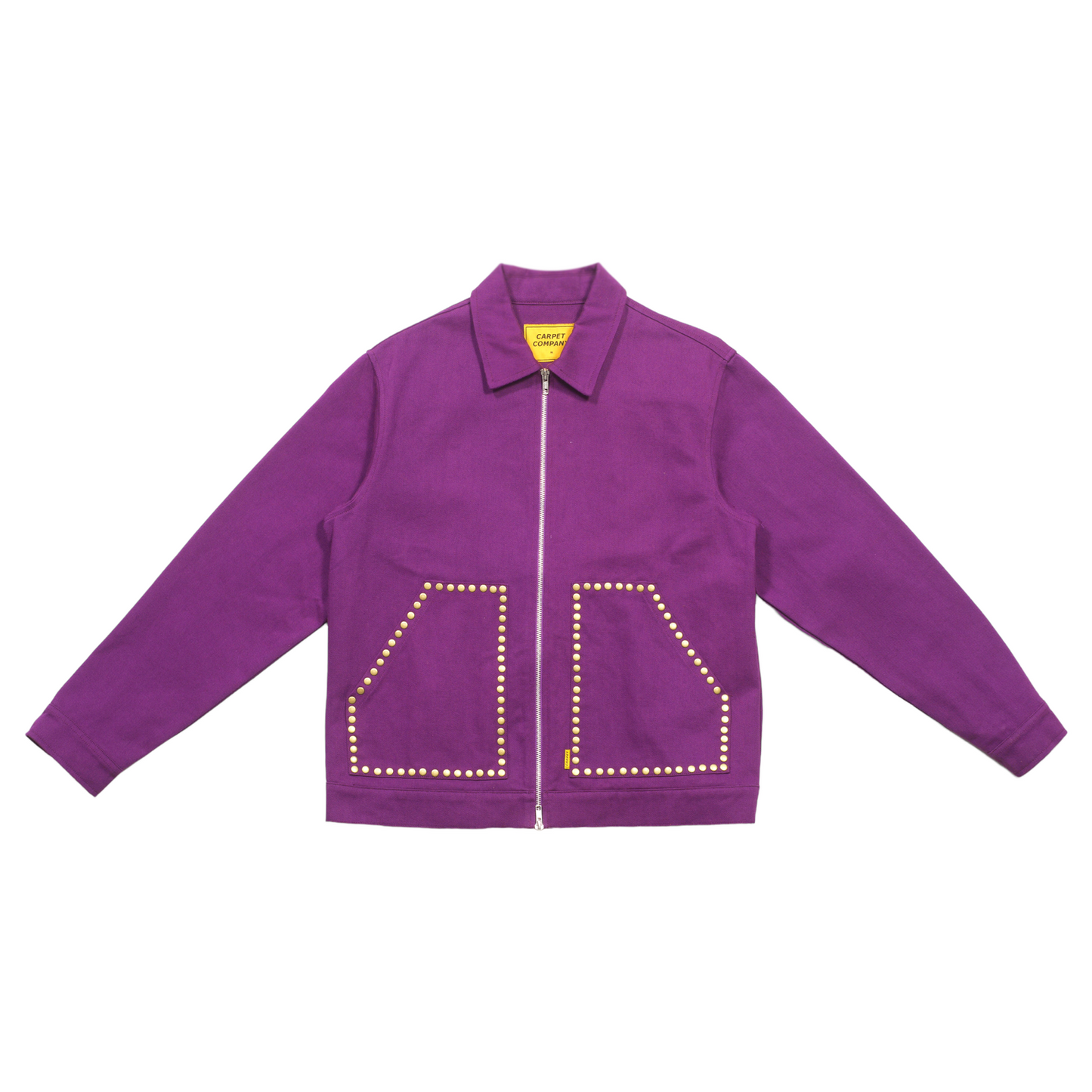 Veste en jean cloutée Carpet Co violet