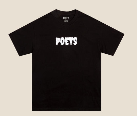 T-SHIRT À MANCHES COURTES POETS FLOCK 6OZ Noir