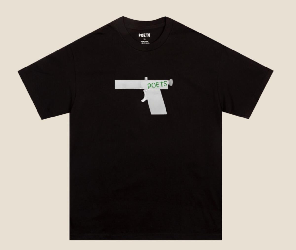 T-SHIRT À MANCHES COURTES GLOCK 6OZ POETS Noir