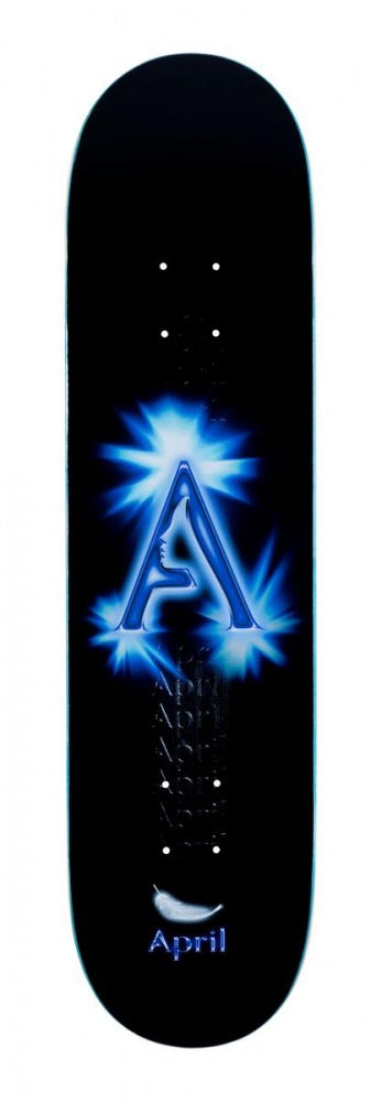 April A LOGO - BLACK / BLUE 7.8