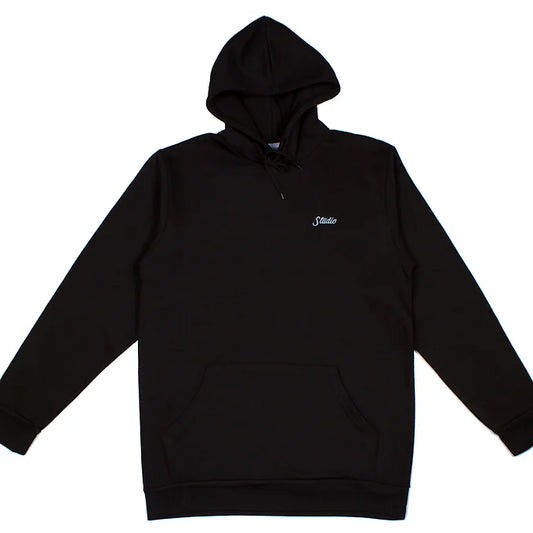 STUDIO Small Script Hoodie Black