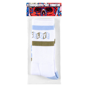 StrangeLove CineLogo Stripe / White / Crew Cut Foot Sheaths