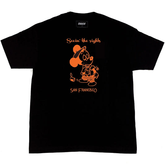 SNACK SEEIN THE SIGHTS TEE BLACK