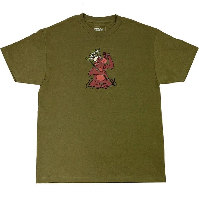 SNACK JUNGLE TEE ARMY GREEN
