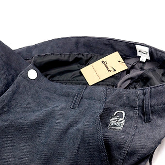 PANTALON CARGO EN VELOURS CÔTELÉ SNACK UNLOCK ANTHRACITE