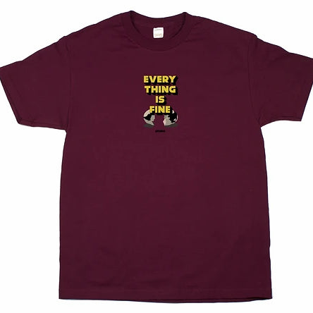 STUDIO I'm Fine Tee Burgundy