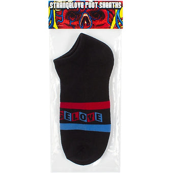StrangeLove CineLogo Stripe / Black / No Show Foot Sheaths