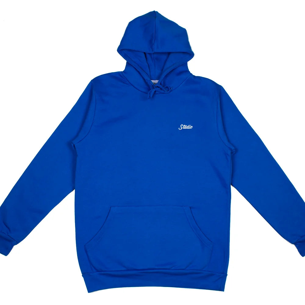 STUDIO Small Script Hoodie Royal Blue