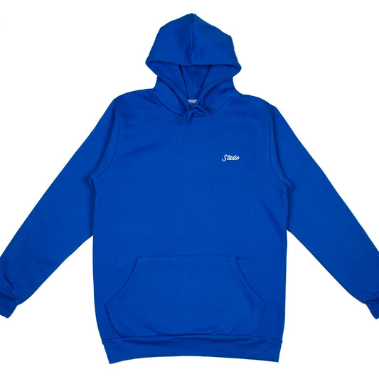 STUDIO Small Script Hoodie Royal Blue