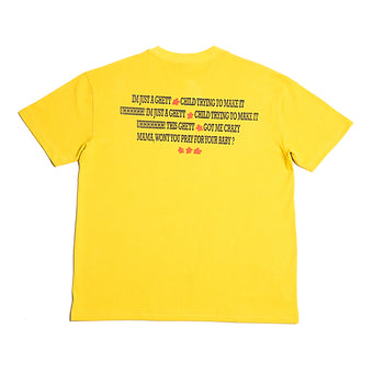 CARPET Hood Baby Tee Yellow