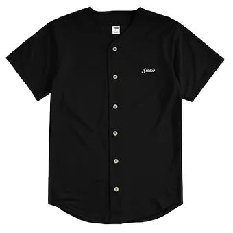 STUDIO Baseball Jersey small script Black