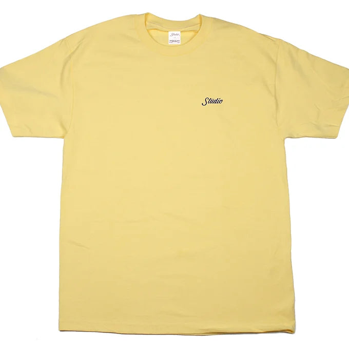 STUDIO Small Script Tee Butter Yellow