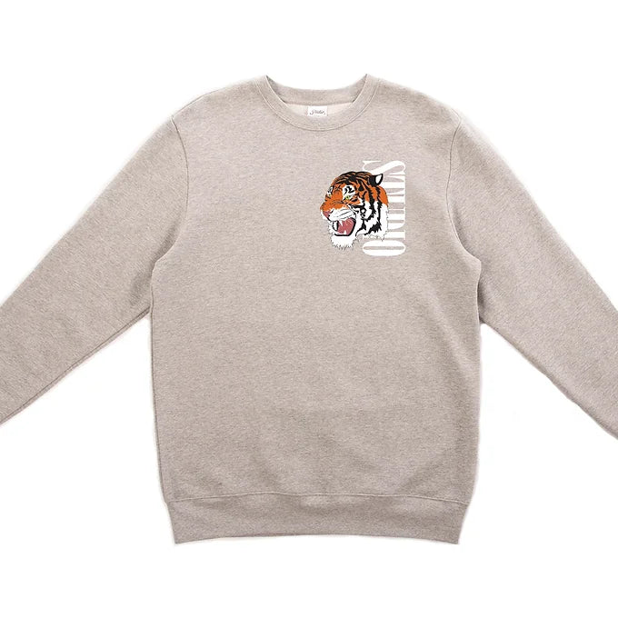 STUDIO Tiger Crewneck Heather Grey