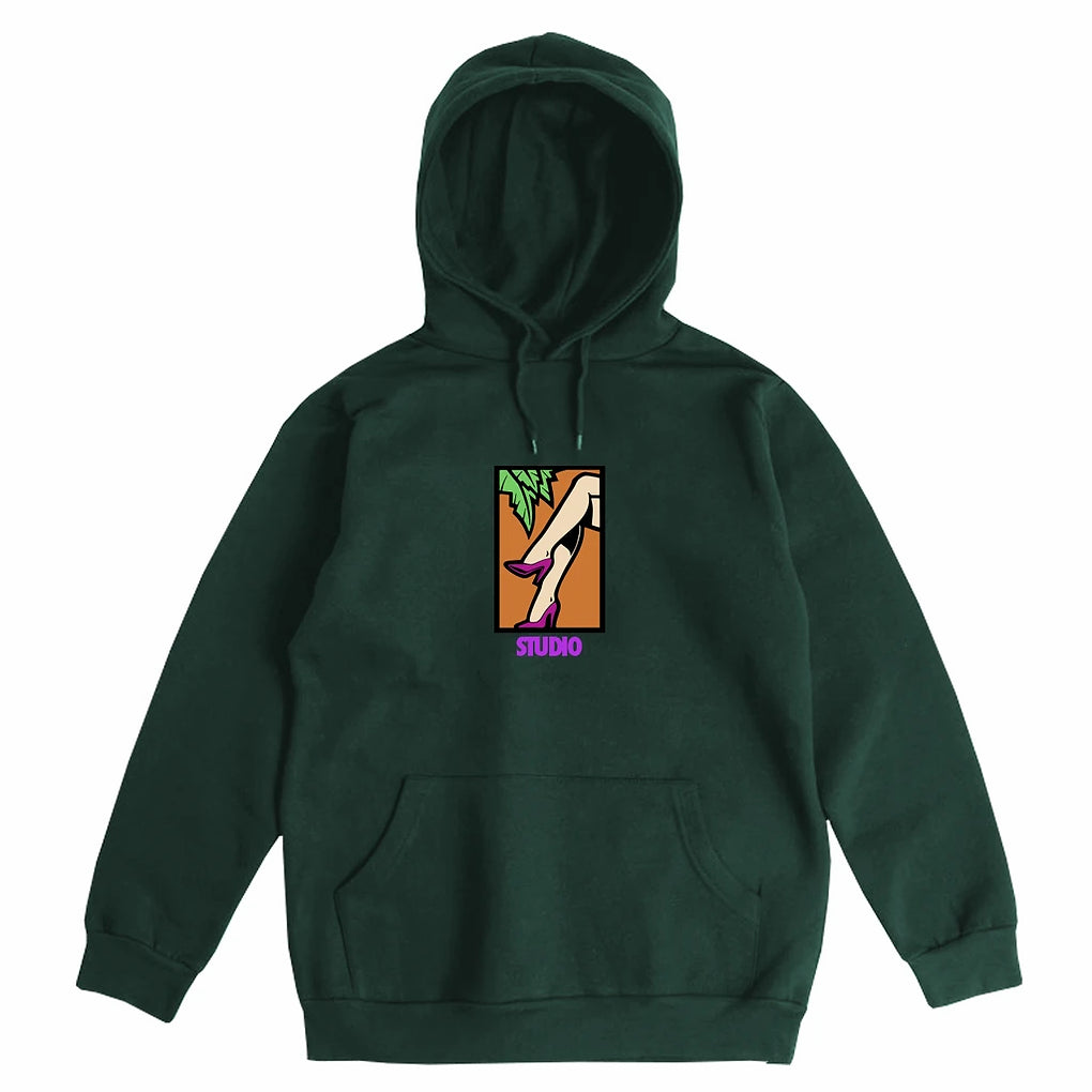 STUDIO Legs Hoodie Forest