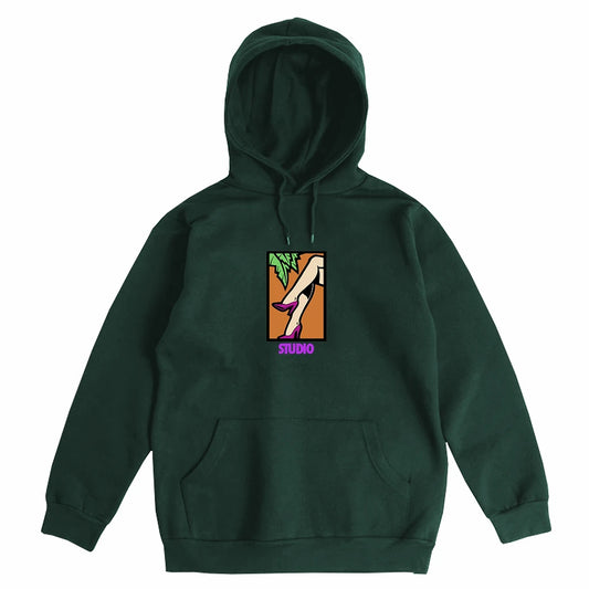 STUDIO Legs Hoodie Forest
