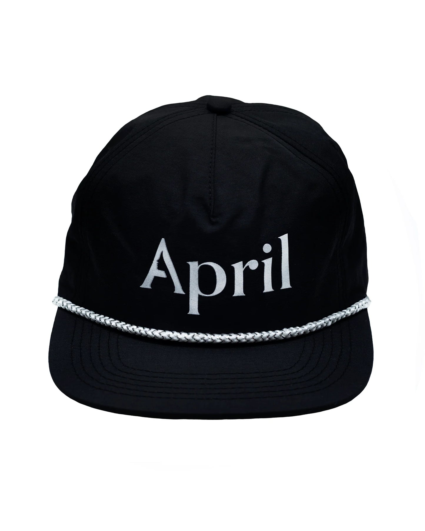 Casquette APRIL skateboards Chrome logo noir 