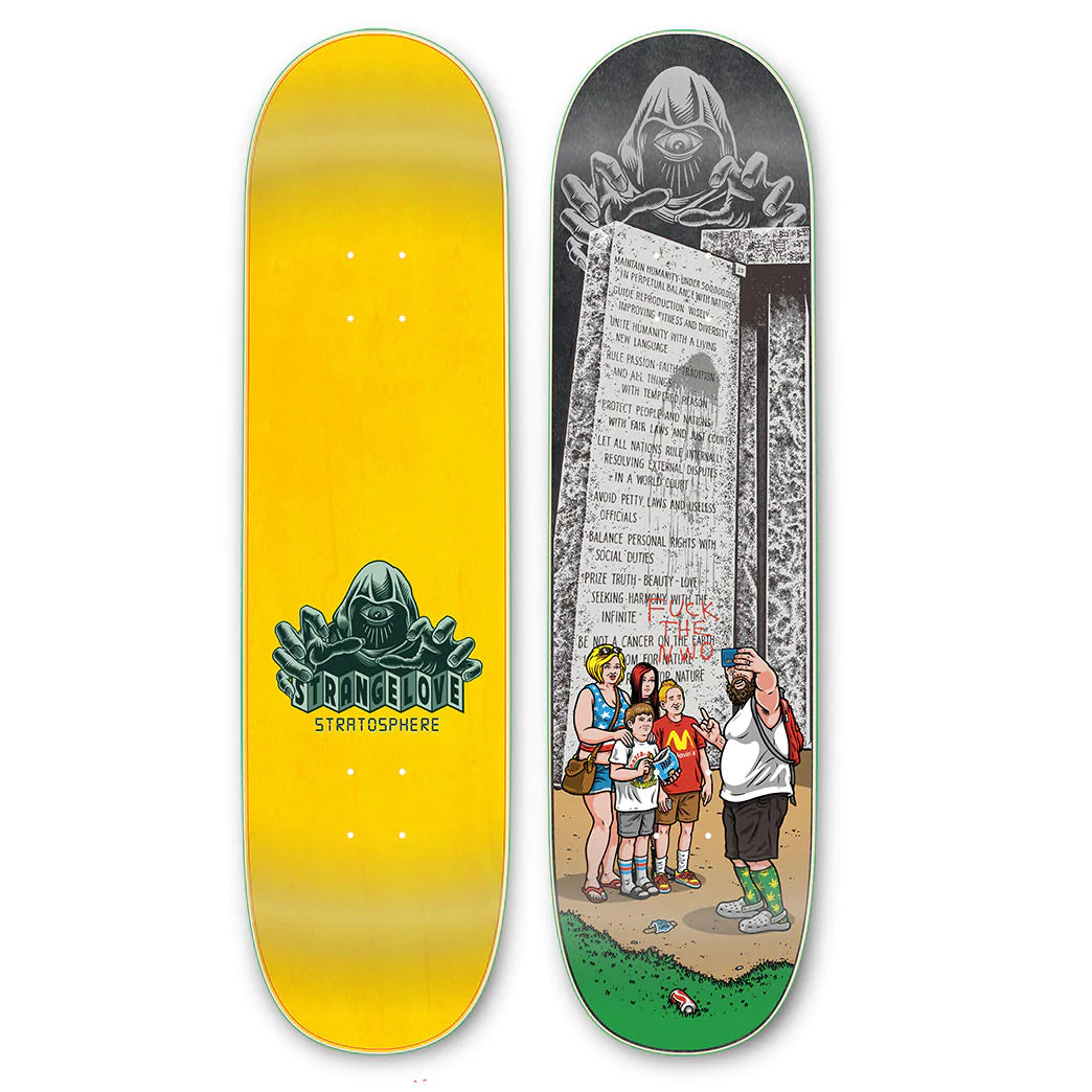 StrangeLove Stratosphere Georgia Guidestones 8.5 Deck - Signed