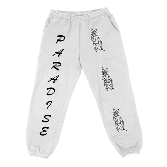 PARADISE NYC BUNNY PIMP SWEATS WHITE