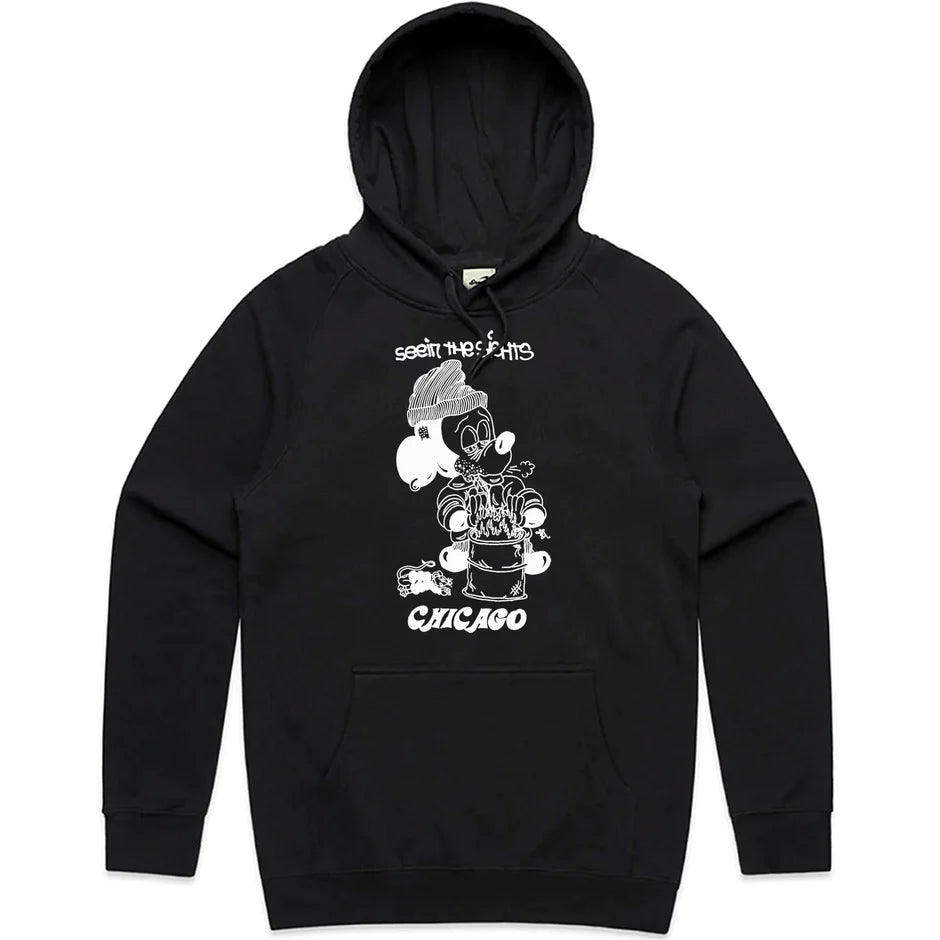 SNACK SEEIN THE SIGHTS HOODIE BLACK